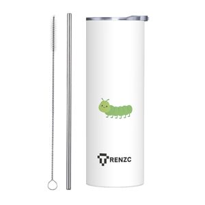 Animal Theme 20 OZ Stainless Steel Tumbler - Caterpillar