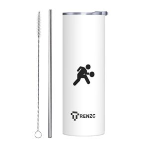 Sports Theme 20 OZ Stainless Steel Tumbler - Dribble
