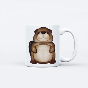 Animal Theme Ceramic Mug - Groundhog