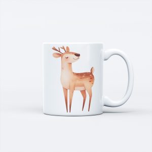 Animal Theme Ceramic Mug - Reindeer
